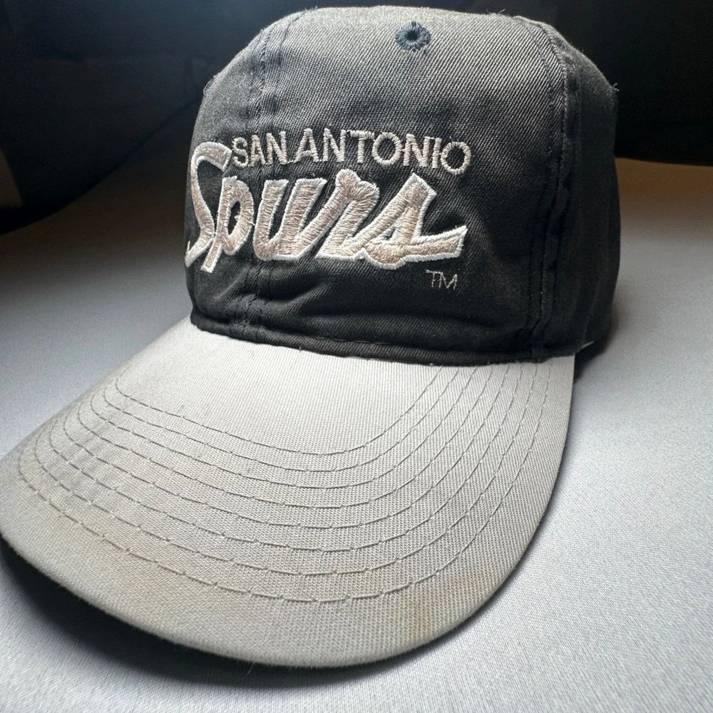 VTG San Antonio Spurs Hat Sports‎ Specialties Script Black Fiesta Green Bill 90s